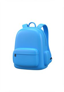 blue 3d backpack