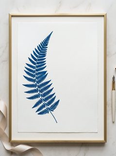 blue-fern-print