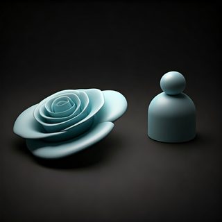 blue rose figure