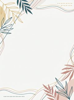 botanical abstract frame