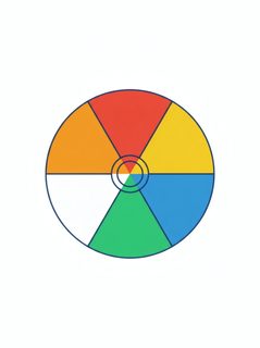 segmented color wheel
