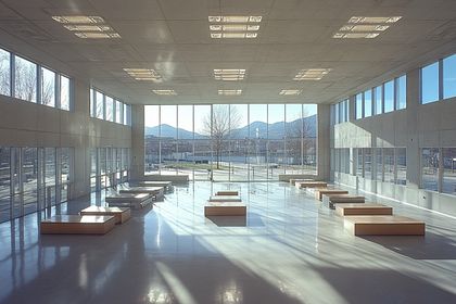 Minimalist Concrete Hall Interior