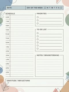 daily planner template