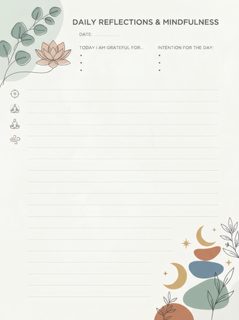 mindfulness planner page