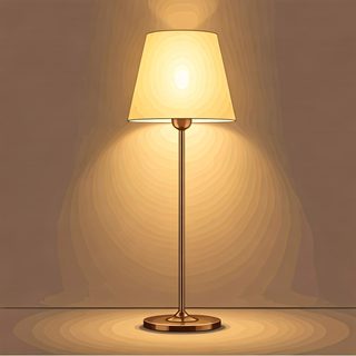 glowing floor lamp