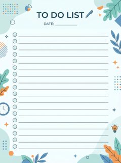 floral to do list