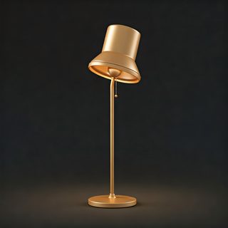 golden floor lamp