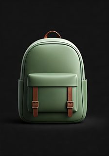 Green 3D Backpack