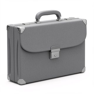 grey business briefcase