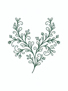 green botanical branch