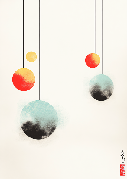 Minimalist Hanging Orbs