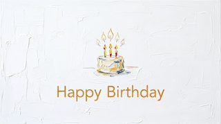birthday cake painting