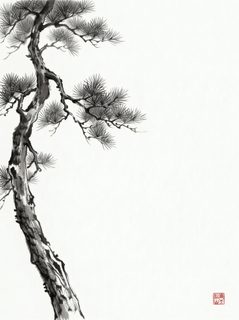 ink-wash-pine
