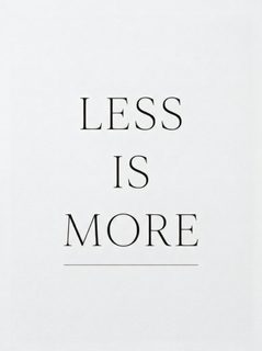 less is more typography
