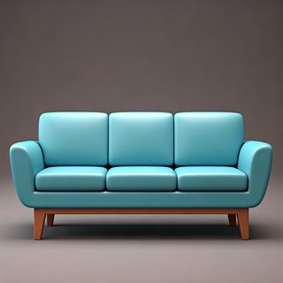 modern blue sofa