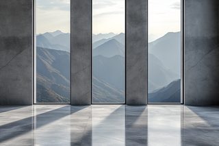 Minimalist Mountain View Interior
