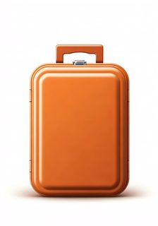 orange suitcase