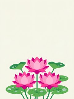 lotus flowers illustration