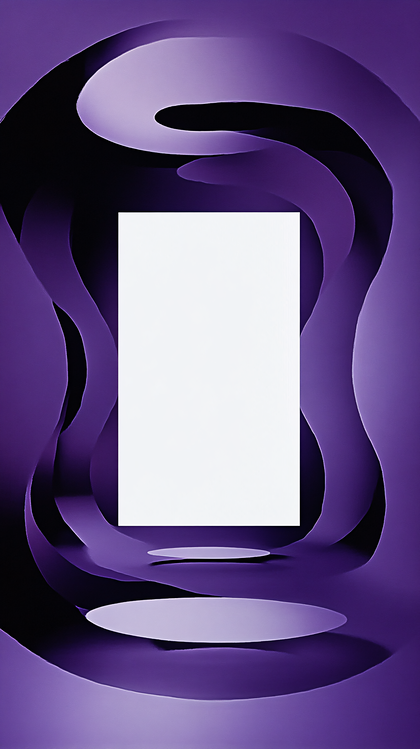 Minimalist Purple Abstract Tunnel
