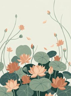 soft peach lotus
