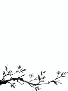 Ink Blossom Branch