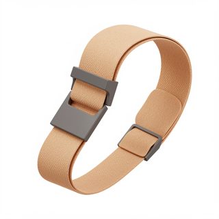 tan fabric wristband