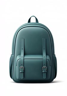 minimalist teal backpack