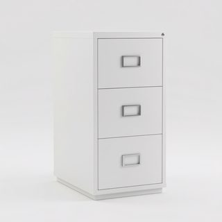 white filing cabinet