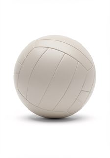 minimalist white volleyball