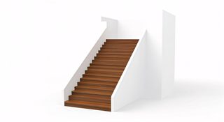 modern wooden staircase