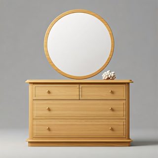 wooden vanity dresser