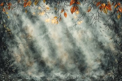 Misty Autumn Background