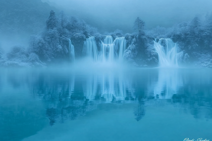 Misty Blue Cascade