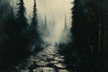 Misty Forest Path