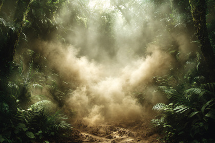 Misty Jungle Path