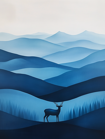 Misty Mountain Deer