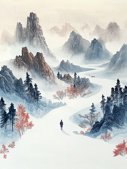 Misty Mountain Path
