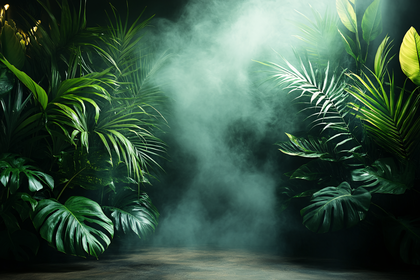 Misty Tropical Foliage