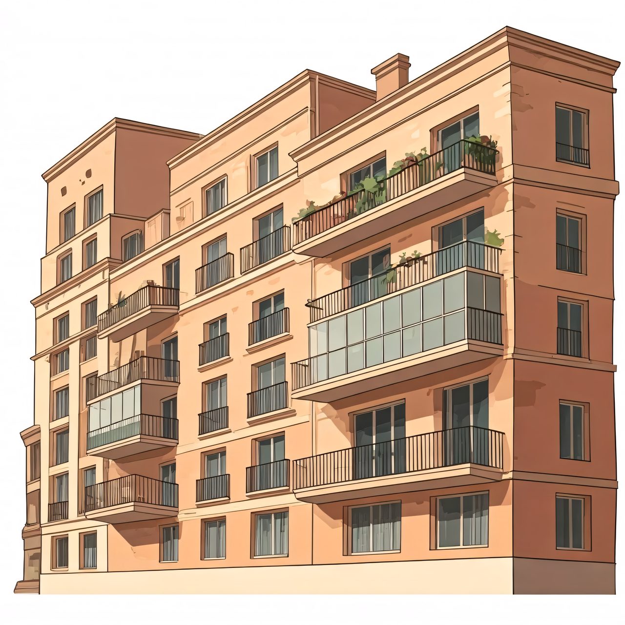 apartment building facade