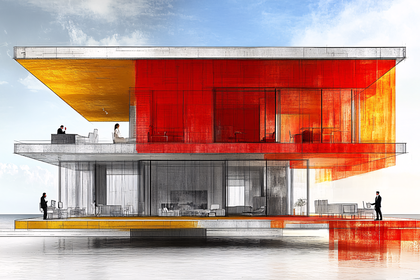 Modern Architectural Design Sketch