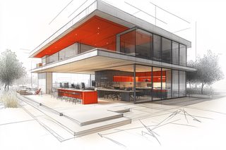 Modern Architecture Sketch