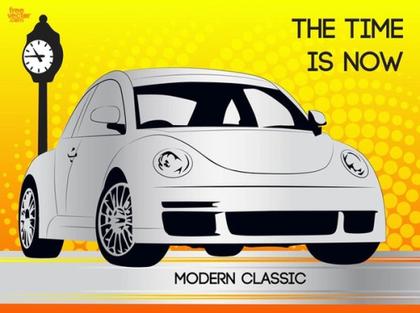 Modern Beetle Free Vector