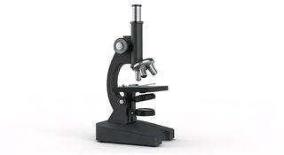 black scientific microscope