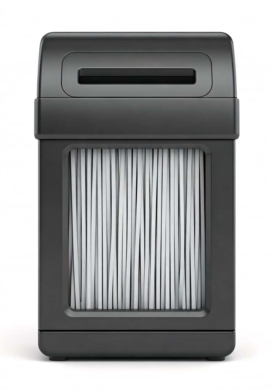 black paper shredder