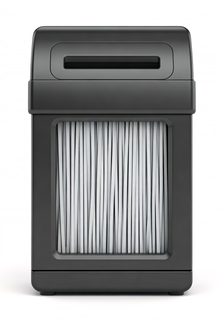 black paper shredder