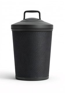 modern black bin