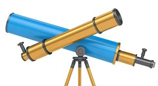 astronomical telescope render