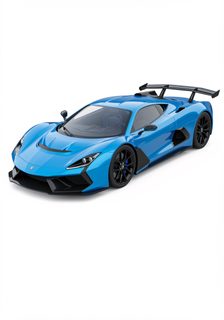 blue sports supercar