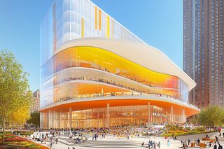Modern Building Design With Yellow Facade