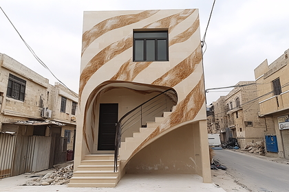 Modern Building With Unique Staircase Design